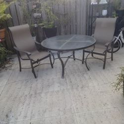 Patio Table And Two Chairs 