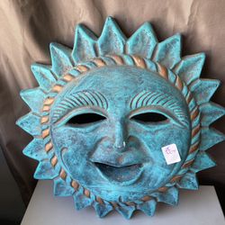 Mexican folk art style terracotta
