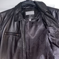 Mens Michael Kors Leather Jacket. Size Medium