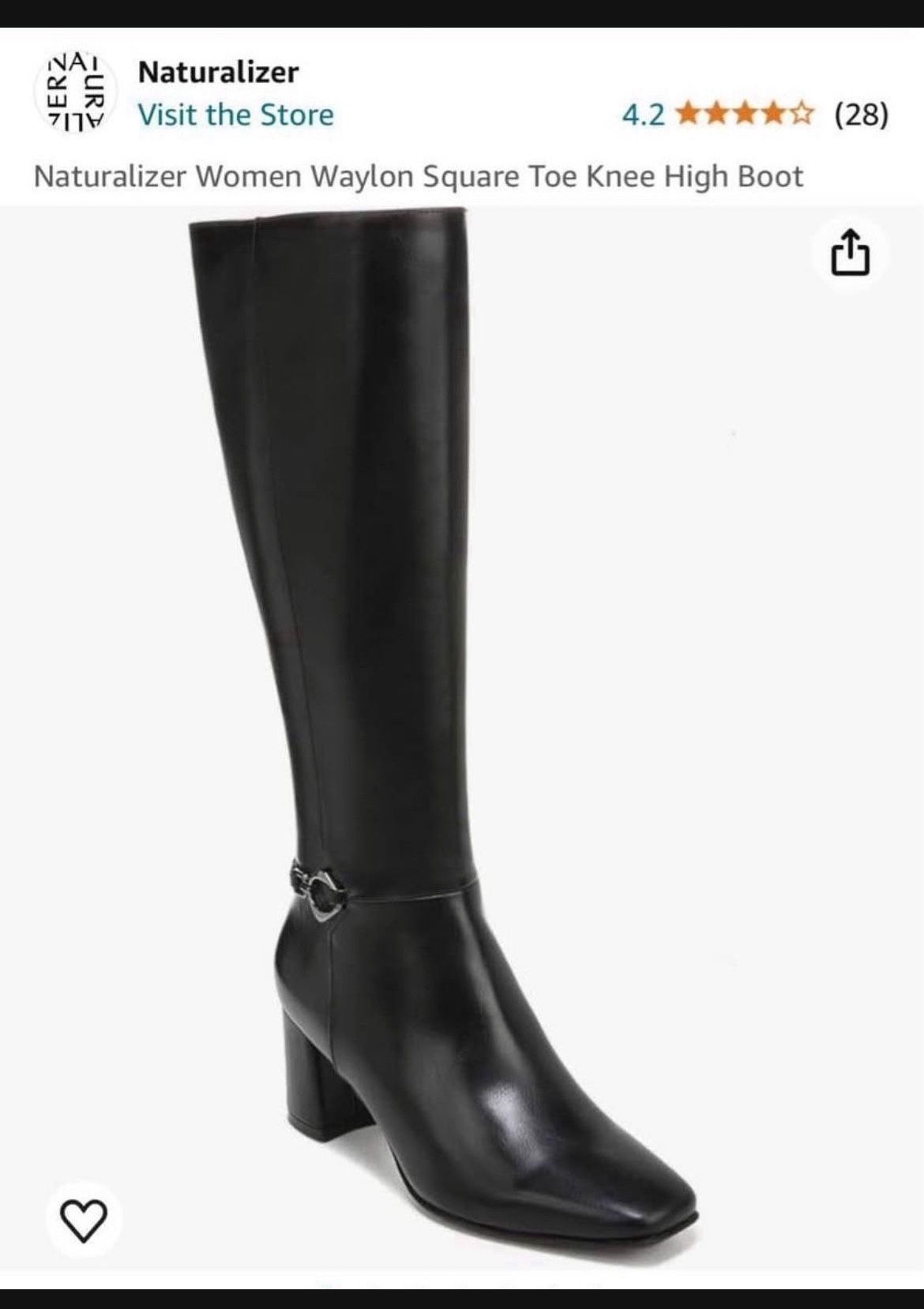 WAYLON KNEE HIGH BOOTS Size 6w Price is firm!!