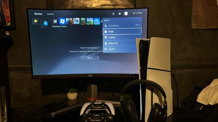 PS5+2 Controllers+120Hz Monitor+ AstroA30 Headset
