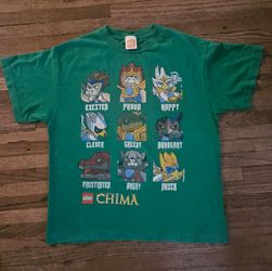LEGO CHIMA CHARACTERS  ADULT  UNISEX  MED  SIZE 20"X23  T-SHIRT