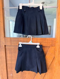 2 Uniform Skirts (Girls’ Size 6) Navy