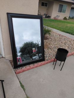 Dark brown mirror 42 X 30 in $10