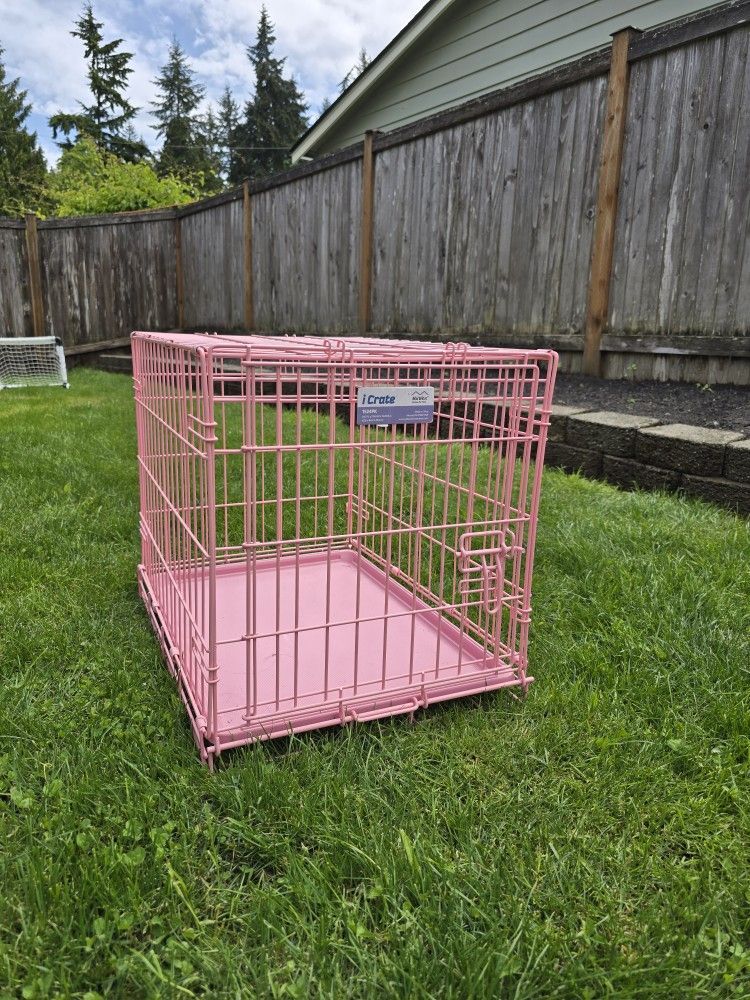Pink Small Dog Crate