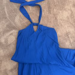 Royal Blue Linen Maxindress
