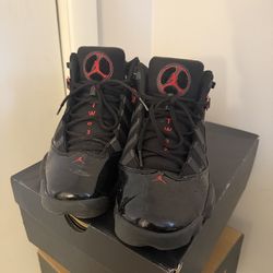 Jordan 6 Ring Black and Red 10.5 size