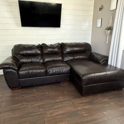 Leather Couch 