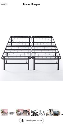 Zinus SmartBase Metal Platform Bed Frame (Full Size) $60
