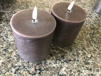 Wax Candles Black Battery Operated $4 Ea