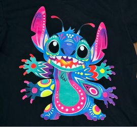 Vibrant Stitch Styled Fluorescent Neon Colors Disney XL