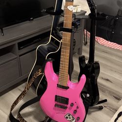 Pink Electric Guitar 
