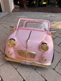 Our Generation Retro Pink Doll Car