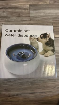 Ceramic pet water dispenser new
