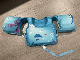 Kids Swim Vest with Shoulder Harness Arm