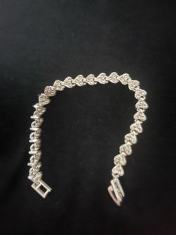 Beautiful faux Diamond Shaped Tennis Bracelet for You or Someone Special