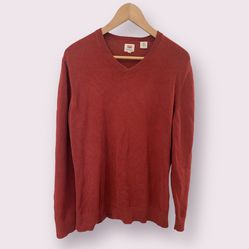 Levi’s Burgundy Knit V-neck Sweater