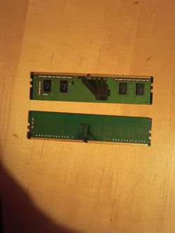 8gbts DDR4 ram 2 four gbts sticks 2666mhz