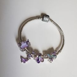 Gorgeous Purple 925 SS  Charms