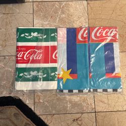3 Coca-Cola Vintage Table Cloths