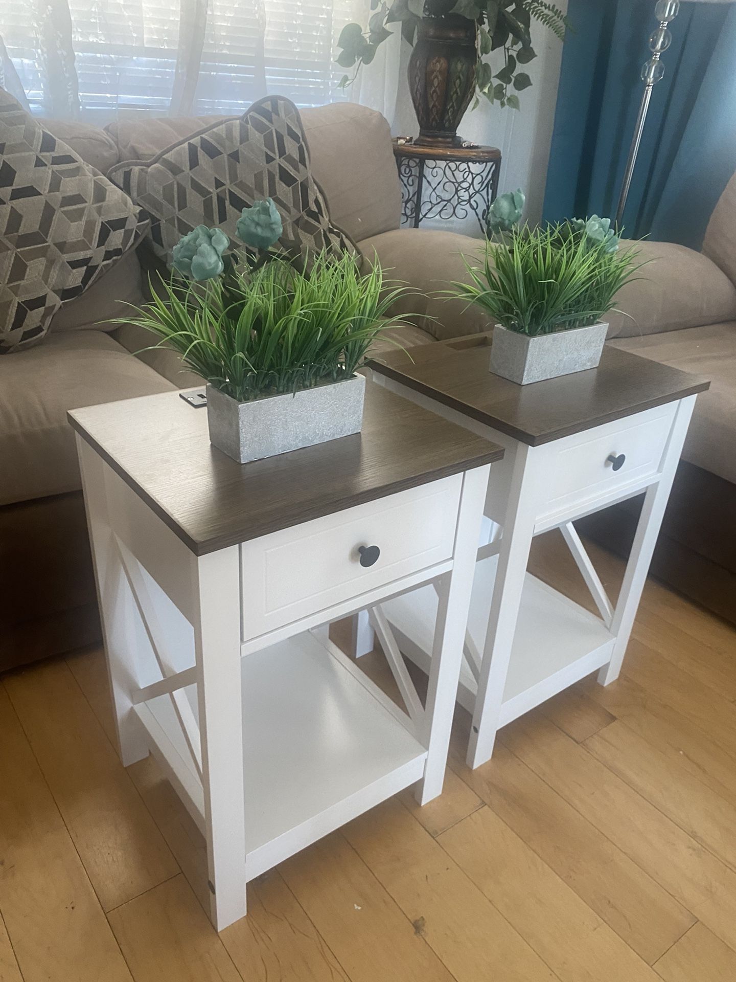 End Table Set of 2, Nightstand
