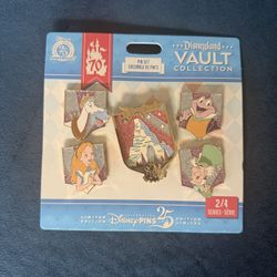 Disneyland 70th Anniversary Vault Collection Pin Set 2 – Limited Edition
