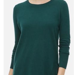 New Women’s J Crew Factory Wool-Blend Tunic Sweater AC624 - Academic Green - XS