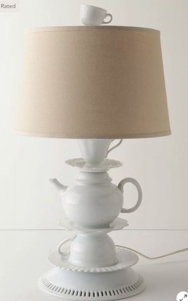 Rare Anthropologie “One Lump Or Two” Lamp Base