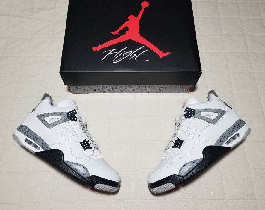 Air Jordan 4 Retro OG "White Cement" 2025- Size 10.5, DS