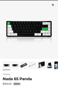 Gaming Keyboard Cerakey Nada 65 Panda Mechanical Keyboard