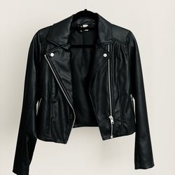 H&M Black leather jacket