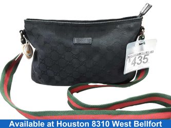 Gucci Gg Canvas Black Purse / Handbag
