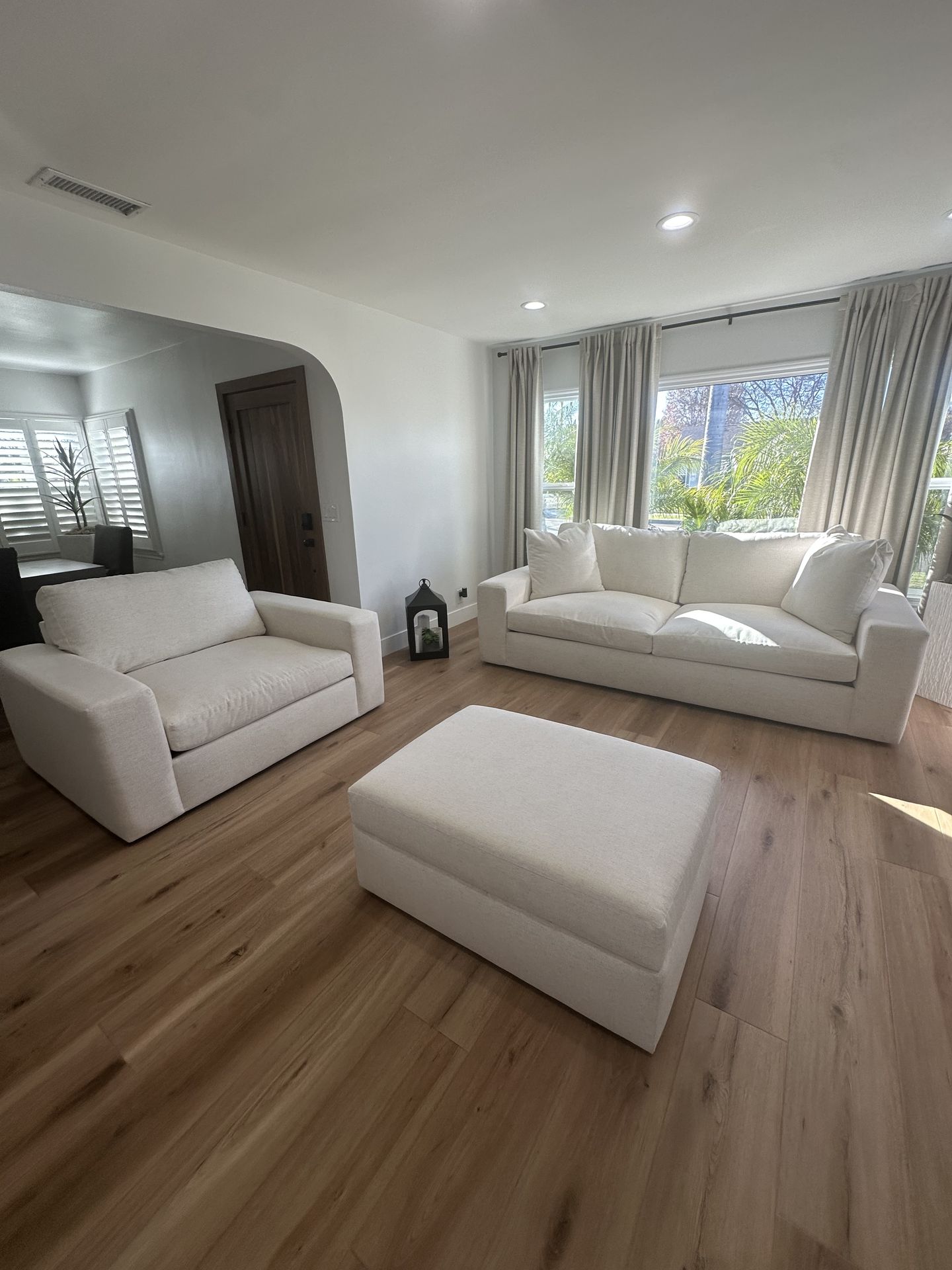 3 piece sofa, chair and ottoman