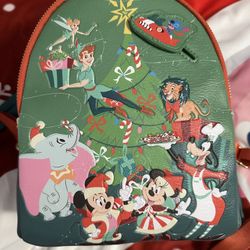 Disney Christmas Loungefly Mini Backpack