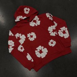 Red Denim Tear Sweater 