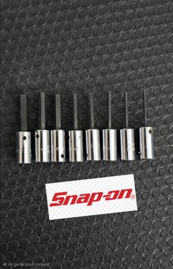 Snap-on 1/4 drive 8-piece standard hex bits (Read full description)