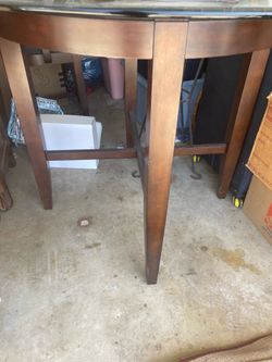 Bar height dining table