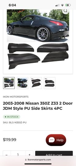 Nissan 350z Side Skirts