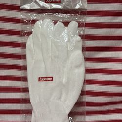 Supreme Rubberized Gloves White