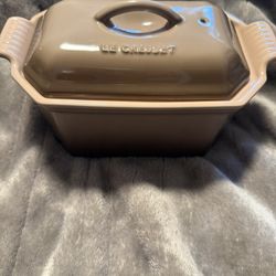 Le Creuset Heritage Terrine 0.72 Sepia Stoneware With Special Press