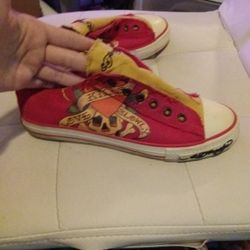 WOMEN'S VINTAGE ED HARDY SLIP ON SHOES SIZE 7