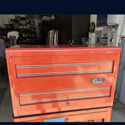 Vintage Cornwell Classic Mad In USA 12 Drawer Top Tool Box Red Very Nice Shape