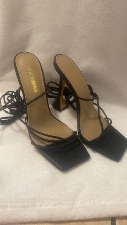 Fashion Nova Strappy Lace-Up Heeled Sandals