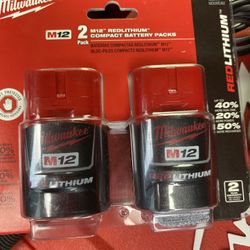 Milwaukee 2.0 Batteries 2pack New 