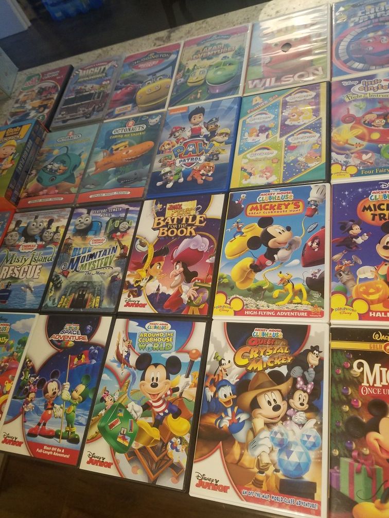 Kids DVDs Mickey Mouse Clubhouse, Thomas, Chuggington, Octonauts, Bob the Builder