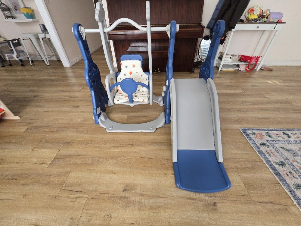 Toddler Playset - Slide And Swing Set