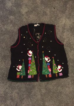 Extra large women's Christmas sweater vest