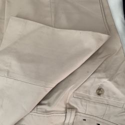 3 BRAND NEW PANTS FROM BANANA REPUBLIC  KHAKHI SIZE 8 P, BLUE WITH STRIPES  SIZE 10 P, AND BLACK SIZE 8P 