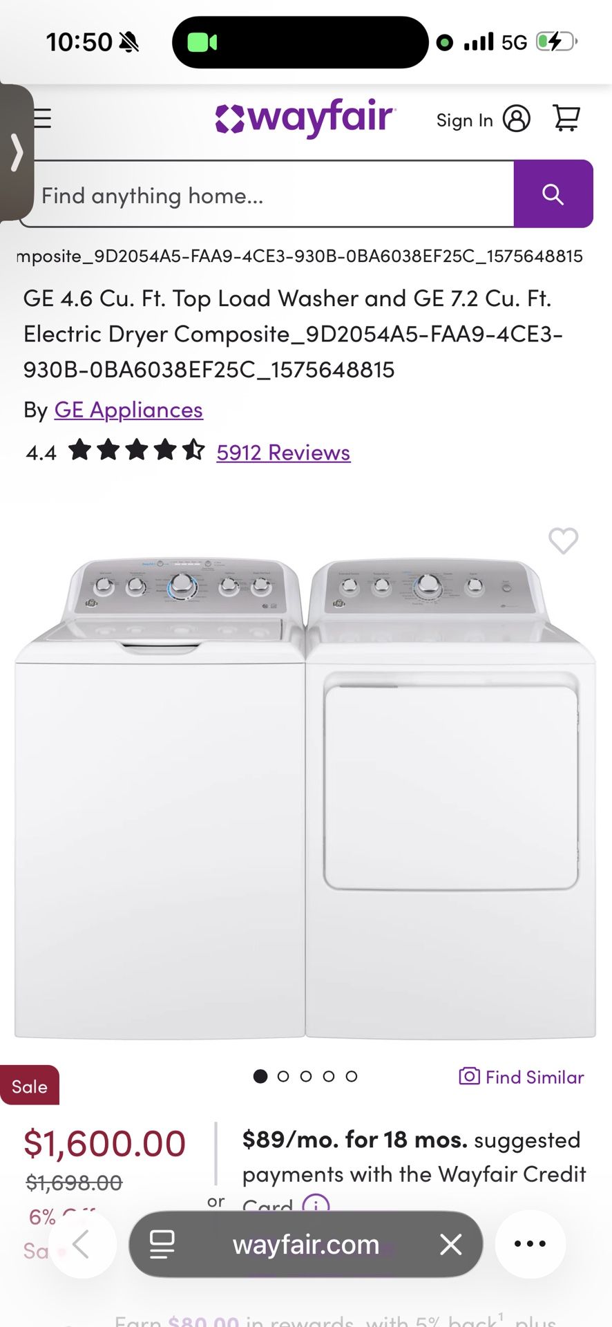 Washer And Dryer And Queen Headboard