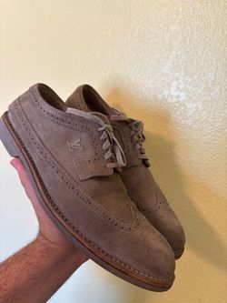 Louis Vuitton Suede Wingtip Brogue Oxfords